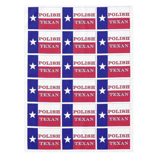 Polnische Flagge Texas Tischdecke (Vorderseite)
