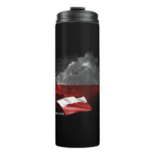 Polnische Flagge Thermosbecher