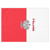 Polnische Flagge Tischdecke (Vorderseite (Horizontal))