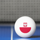 Polnische Flagge Tischtennisball (Netto)