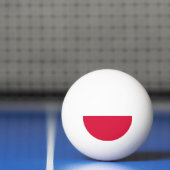 Polnische Flagge Tischtennisball (Netto)