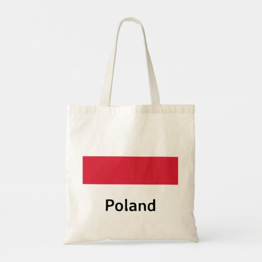 Polnische Flagge Tragetasche (Rückseite)