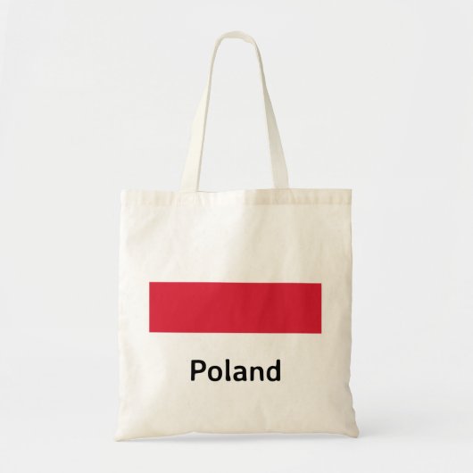 Polnische Flagge Tragetasche (Vorne)