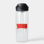 Polnische Flagge Trinkflasche (Rückseite)