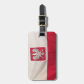 POLNISCHE FLAGGE UND GEGENLÜSSELAGER GEPÄCKANHÄNGER (Vorderseite vertikal)