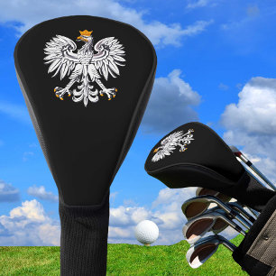 Polnische Flagge und Golf Polen Sportgeräte /Verei Golf Headcover