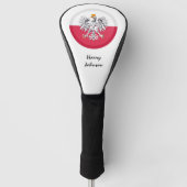Polnische Flagge und Mit Monogramm Golf Clubs Abde Headcover (Vorderseite)