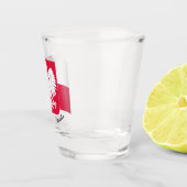 Polnische Flagge und polnisches Wappen / Party Schnapsglas (Rechts)