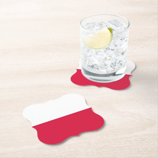 polnische Flagge Untersetzer (Vor Ort)