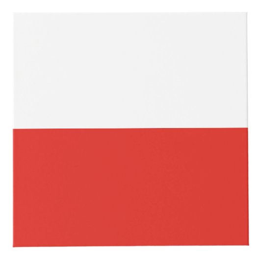 Polnische Flagge Würfel (Vorderseite)