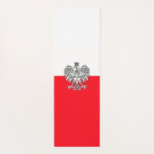 Polnische Flagge Yogamatte (Rückseite)