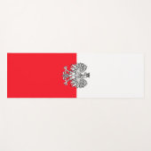 Polnische Flagge Yogamatte (Vorderseite (Horizontal))