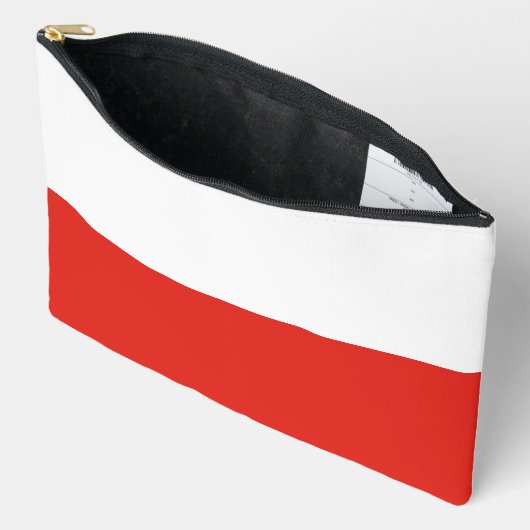 Polnische Flagge Zubehörtasche (Offen)