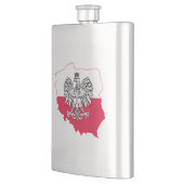 Polnische Flaggen-Flasche Flachmann (Links)