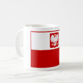 Polnische Flaggen-Tasse Kaffeetasse (Vorderseite Links)