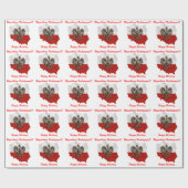 Polnische Flaggenfarben u. -karte mit Geschenkpapier (Flach)