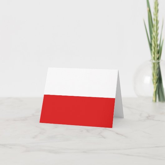Polnische Flaggennotiz Karte (Vorderseite)