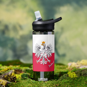 Polnische Flasche, patriotische polnische Flagge Trinkflasche