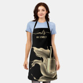 Polnische Flasche Spritzen Custom Nail Salon Schürze (Getragen)