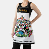 Polnische Folklore mit Pfauen, benutzerdefinierter Schürze (InSitu)