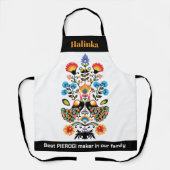 Polnische Folklore mit Pfauen, Schürze von Sondert (Vorderseite)