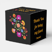 Polnische Folklore mit rosa Blume Fa. Geschenkschachtel (Rückseite)