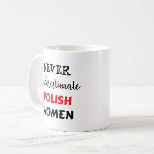 polnische Frauen Kaffeetasse (Vorderseite Links)