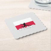 Polnische Fußballnationalmannschaft Untersetzer (angewinkelt)