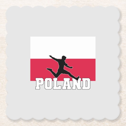 Polnische Fußballnationalmannschaft Untersetzer (Vorderseite)