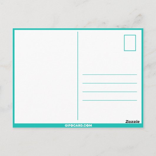 Polnische Geburtskarte Postkarte (Rückseite)