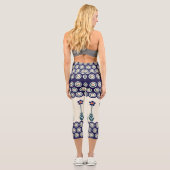 Polnische Gestaltung traditioneller Keramiken Capri Leggings (Rückseite)