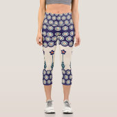 Polnische Gestaltung traditioneller Keramiken Capri Leggings (Vorderseite)