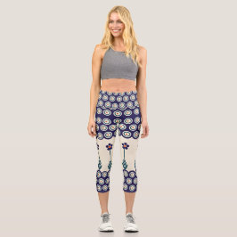 Polnische Gestaltung traditioneller Keramiken Capri Leggings
