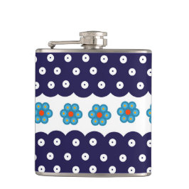 Polnische Gestaltung traditioneller Keramiken Flachmann