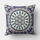 Polnische Gestaltung traditioneller Keramiken Kissen (Rückseite)