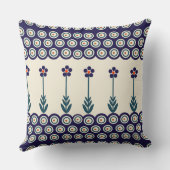 Polnische Gestaltung traditioneller Keramiken Kissen (Rückseite)