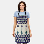 Polnische Gestaltung traditioneller Keramiken Schürze (Getragen)