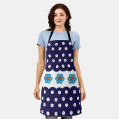 Polnische Gestaltung traditioneller Keramiken Schürze (Getragen)
