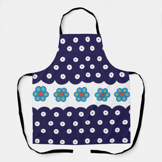 Polnische Gestaltung traditioneller Keramiken Schürze (Vorderseite)