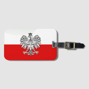 Polnische glatte Flagge Gepäckanhänger