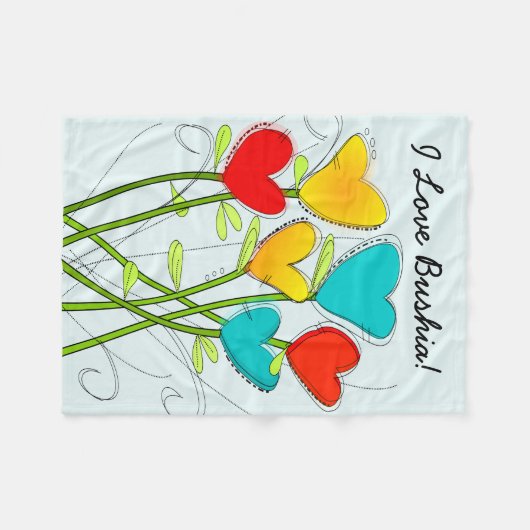 Polnische Großmutter Bushia Fleece-Decke Fleecedecke (Vorderseite (Horizontal))