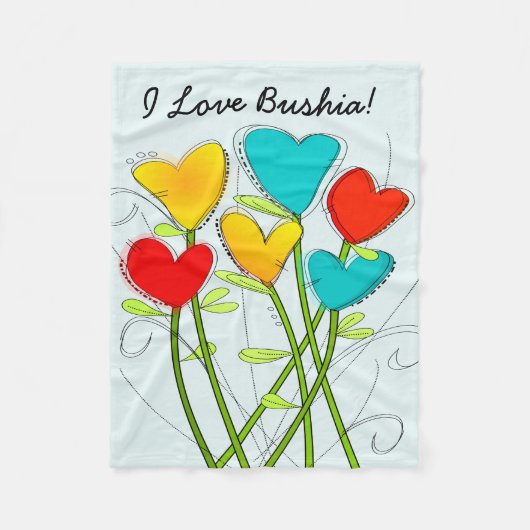 Polnische Großmutter Bushia Fleece-Decke Fleecedecke (Vorderseite)