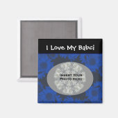 Polnische Großmutter-Liebe My Babci Floral Magnet (Vorderseite/Rückseite)