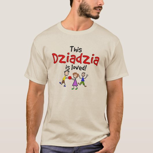 Polnische großväterliche T - Shirts Dziadzia wird (Vorderseite)