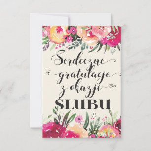 Polnische Hochzeitswünsche aus Polen