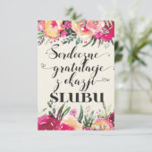 Polnische Hochzeitwünsche (Stehend Vorderseite)