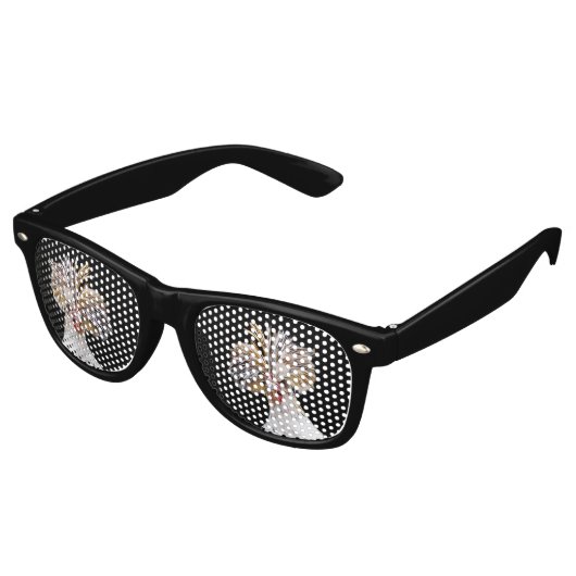 Polnische Hühnergläser-Party Partybrille (Schrägansicht)