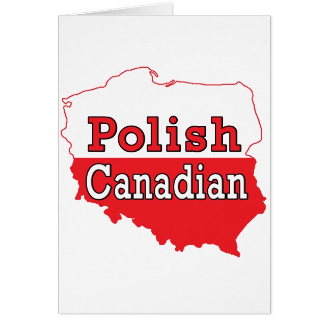 Polnische Kanadier-Polnisch-Karte (Vorne)