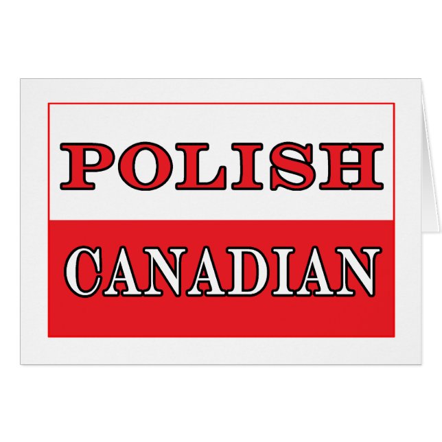 Polnische kanadische Flagge (Vorderseite (Horizontal))