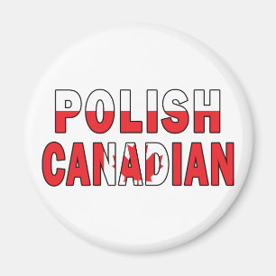 Polnische kanadische Flagge Magnet